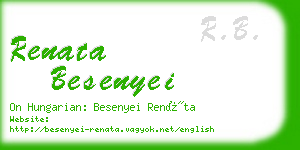 renata besenyei business card